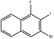 3-Bromo-1-fluoro-2-iodonaphthalene Struktur