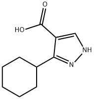 3-CYCLOHEXYL-1H-PYRAZOLE-4-CARBOXYLIC ACID Struktur