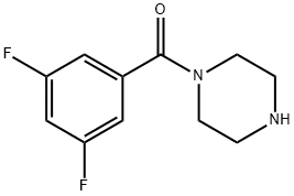 (3,5-Difluorophenyl)(1-piperazinyl)methanone Struktur