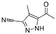 Pyrazole-3-carbonitrile, 5-acetyl-4-methyl- (8CI) Structure