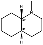 rel-(4aα*,8aβ*)-デカヒドロ-1-メチルキノリン 化学構造式