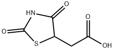 (试剂)(2,4-DIOXO-1,3-THIAZOLIDIN-5-YL)ACETIC ACID 结构式