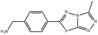 1-[4-(3-METHYL[1,2,4]TRIAZOLO[3,4-B][1,3,4]THIADIAZOL-6-YL)PHENYL]METHANAMINE Structure