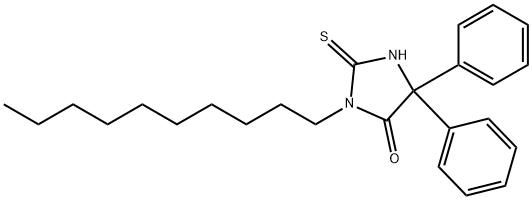 3-DECYL-5,5'-DIPHENYL-2-THIOXO-4-IMIDAZOLIDINONE Structure