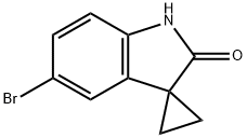 5'-溴-1',2'-二氢螺[环丙烷-1,3'-二氢吲哚]-2'-酮,875071-97-9,结构式