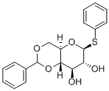 フェニル 4,6-O-ベンジリデン-1-チオ-β-D-グルコピラノシド 化学構造式
