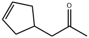 2-Propanone, 1-(3-cyclopenten-1-yl)- (9CI) Structure