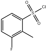 3-フルオロ-2-メチルベンゼンスルホニルクロリド 化学構造式