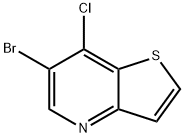 6-BroMo-7-chlorothieno[3,2-b]pyridine Struktur