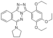 1,2,4-Triazolo(3,4-a)phthalazine, 6-(1-pyrrolidinyl)-3-(2,4,5-triethox yphenyl)- Structure