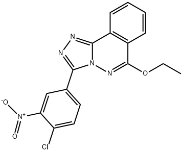 1,2,4-Triazolo(3,4-a)phthalazine, 3-(4-chloro-3-nitrophenyl)-6-ethoxy-,87540-47-4,结构式