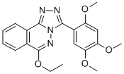 1,2,4-Triazolo(3,4-a)phthalazine, 6-ethoxy-3-(2,4,5-trimethoxyphenyl)- Structure