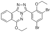 1,2,4-Triazolo(3,4-a)phthalazine, 3-(3,5-dibromo-2-ethoxyphenyl)-6-eth oxy- Structure