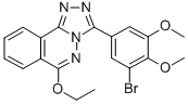 1,2,4-Triazolo(3,4-a)phthalazine, 3-((3-bromo-4,5-dimethoxy)phenyl)-6- ethoxy- Structure