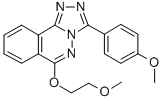 1,2,4-Triazolo(3,4-a)phthalazine, 6-(2-methoxyethoxy)-3-(4-methoxyphen yl)- Structure