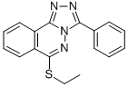 1,2,4-Triazolo(3,4-a)phthalazine, 6-(ethylthio)-3-phenyl- Structure
