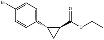 (1S,2S)-2-(4-溴苯基)环丙烷甲酸乙酯, 875479-34-8, 结构式