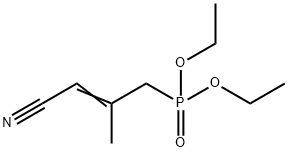 4-(Diethylphosphono)-3-methyl-2-butenenitrile, E/Z mixture Struktur