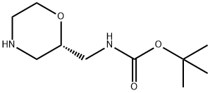 (S)-2-(BOC-氨甲基)吗啉,875551-59-0,结构式