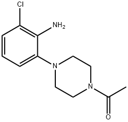 2-(4-Acetyl-piperazin-1-yl)-6-chloroaniline Structure