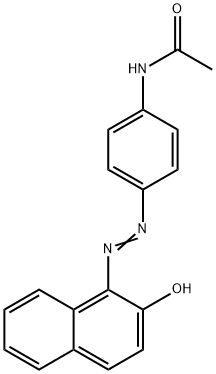 1-(4'-acetamidophenylazo)-2-naphthol Struktur