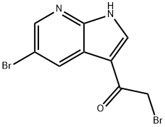 Ethanone, 2-broMo-1-(5-broMo-1H-pyrrolo[2,3-b]pyridin-3-yl)- Structure