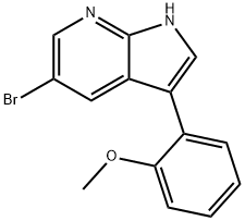 5-Bromo-3-(2-methoxyphenyl)-1H-pyrrolo[2,3-b]pyridine Structure