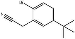 2-溴-5-三氟甲基苯乙腈, 875664-34-9, 结构式
