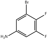 3-ブロモ-4,5-ジフルオロアニリン 化学構造式