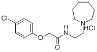2-(4-Chlorophenoxy)-N-(2-(hexahydro-1H-azepin-1-yl)ethyl)acetamide hyd rochloride Struktur