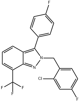 875787-07-8 2-[(2-氯-4-氟苯基)甲基]-3-(4-氟苯基)-7-(三氟甲基)-2H-吲唑
