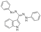 1,5-Diphenyl-3-(1H-indol-3-yl)formazan Structure