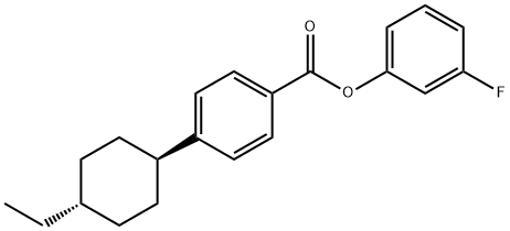 4'-反式-乙基环己基苯甲酸 3-氟苯酯,87592-58-3,结构式