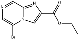 Imidazo[1,2-a]pyrazine-2-carboxylic acid, 5-bromo-, ethyl ester Structure
