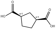 (1S,3R)-cyclopentane-1,3-dicarboxylic acid Struktur