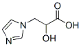 2-hydroxy-3-imidazol-1-yl-propanoic acid 结构式