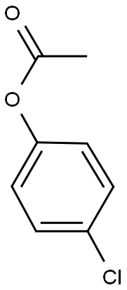 乙酸-4-氯苯酯 结构式