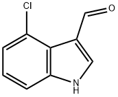 4-クロロ-1H-インドール-3-カルブアルデヒド 化学構造式