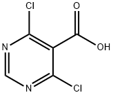 4,6-dichloropyrimidine-5-carboxylic acid Struktur