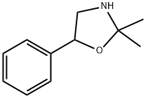Oxazolidine, 2,2-dimethyl-5-phenyl- Structure