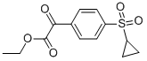 ETHYL (4-CYCLOPROPYLSULFONYLPHENYL)OXOACETATE Structure