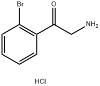 2-aMino-1-(2-broMophenyl)ethan-1-one hydrochloride 化学構造式