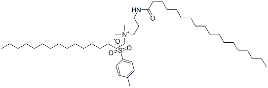 hexadecyldimethyl[3-(stearoylamino)propyl]ammonium toluene-p-sulphonate 结构式