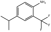 2-アミノ-5-イソプロピルベンゾトリフルオリド 化学構造式