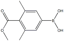 4-Methoxycarbonyl-3,5-dimethylphenylboronic acid Structure