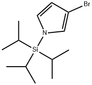 3-ブロモ-1-(トリイソプロピルシリル)ピロール 化学構造式