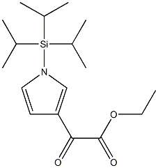 Oxo-(1-triisopropylsilyl-1H-pyrrol-3-yl)acetic acid ethyl ester|氧代-(1-三异丙基甲硅烷基-1H-吡咯-3-基)乙酸乙酯