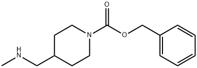 BENZYL 4-[(METHYLAMINO)METHYL]PIPERIDINE-1-CARBOXYLATE Structure