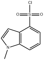 1-メチル-1H-インドール-4-スルホニルクロリド 化学構造式
