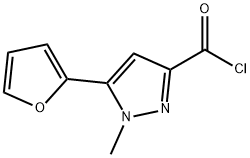 5-(2-FURYL)-1-METHYL-1H-PYRAZOLE-3-CARBONYL CHLORIDE Struktur
